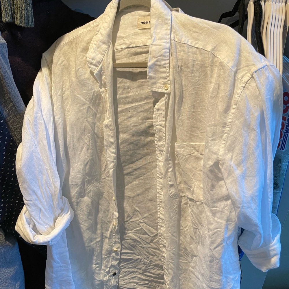 Taylor Stitch - The Jack Long Sleeve Shirt Natural Linen